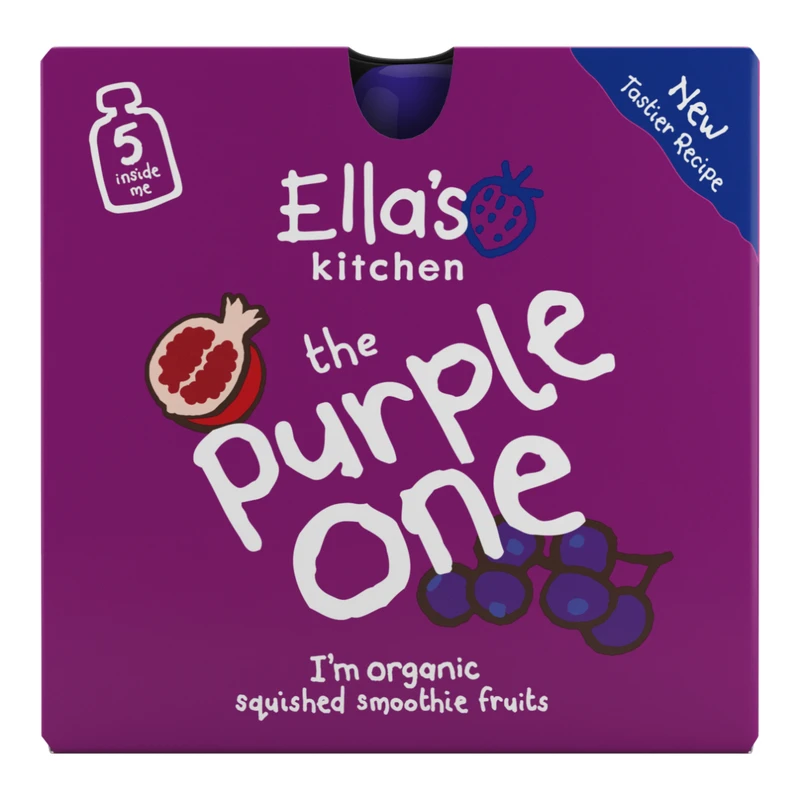 Ella's Kitchen The Purple One Smoothie 90g X 5 Packs 1 Ella's Kitchen The Purple One Smoothie 90g X 5 Packs