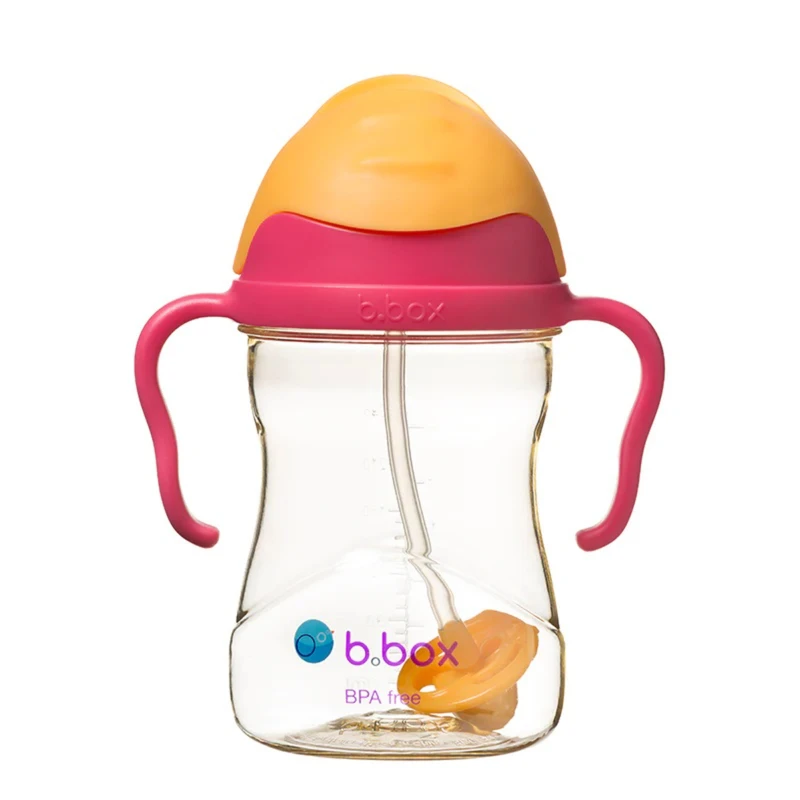 B.box PPSU Sippy Cup (Pink Orange) 240ml 1 B.box PPSU Sippy Cup (Pink Orange) 240ml