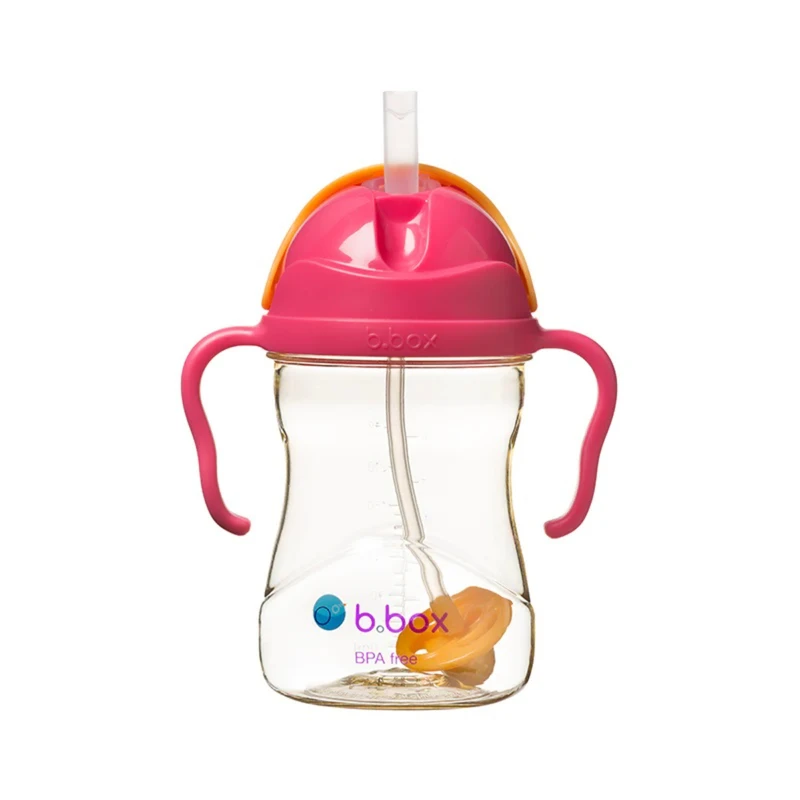 B.box PPSU Sippy Cup (Pink Orange) 240ml 2 B.box PPSU Sippy Cup (Pink Orange) 240ml - Image 2
