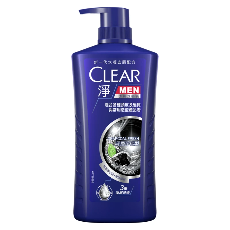 Clear Men Shampoo 750g - Charcoal Fresh 1 Clear Men Shampoo 750g - Charcoal Fresh