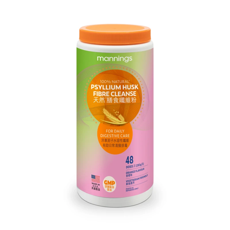 Mannings Psyllium Husk Fibre Cleanse Powder 48 Doses 1 Mannings Psyllium Husk Fibre Cleanse Powder 48 Doses