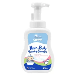 Baby Swipe Hair And Body Foaming Shampoo 400ml