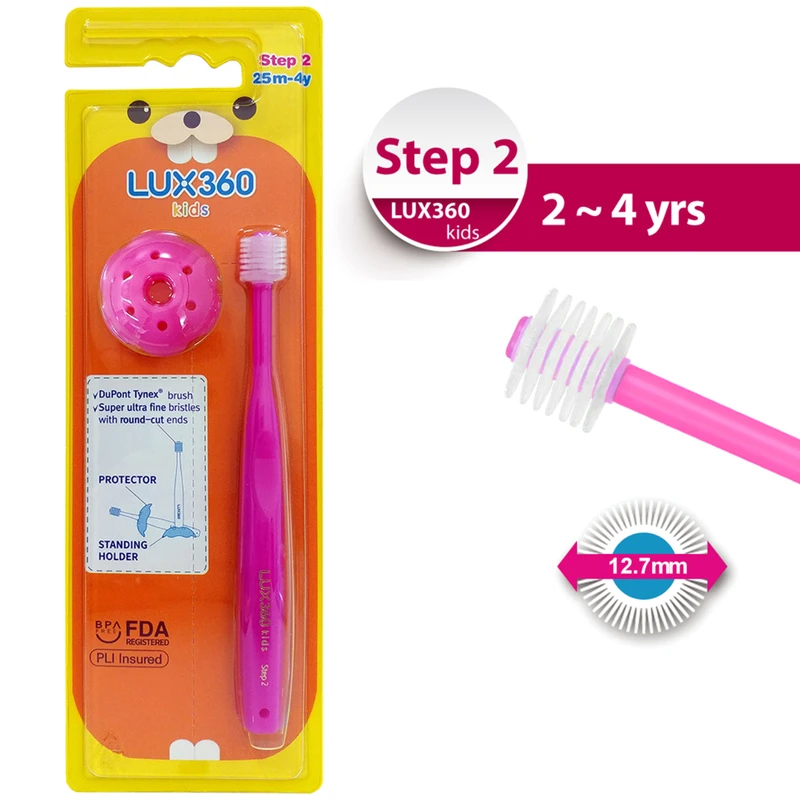 Vivatec LUX360 Toothbrush Step2 (2-4Y) (Random Color) 1pc 2 Vivatec LUX360 Toothbrush Step2 (2-4Y) (Random Color) 1pc - Image 2
