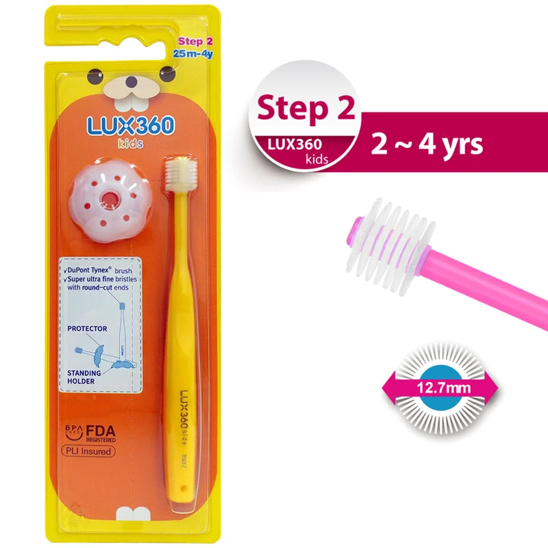 Vivatec LUX360 Toothbrush Step2 (2-4Y) (Random Color) 1pc 3 Vivatec LUX360 Toothbrush Step2 (2-4Y) (Random Color) 1pc - Image 3
