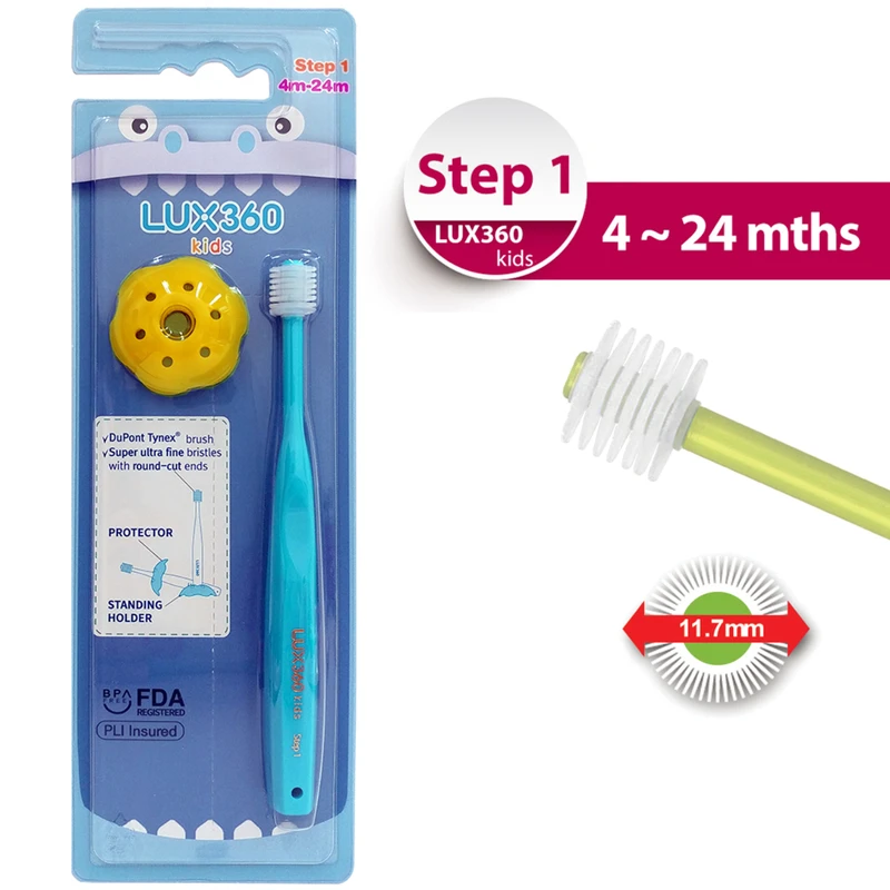 Vivatec LUX360 Toothbrush Step1 (4-24M) (Random Color) 1pc 1 Vivatec LUX360 Toothbrush Step1 (4-24M) (Random Color) 1pc