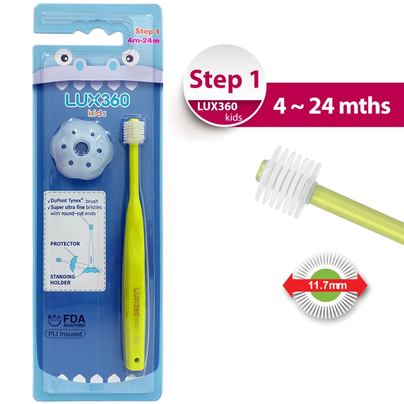 Vivatec LUX360 Toothbrush Step1 (4-24M) (Random Color) 1pc 2 Vivatec LUX360 Toothbrush Step1 (4-24M) (Random Color) 1pc - Image 2