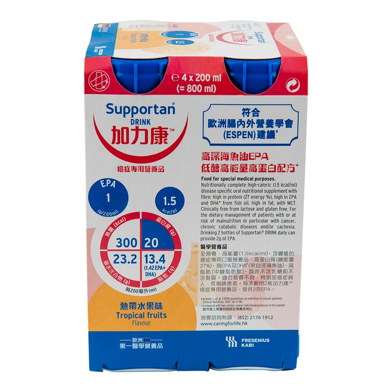 Supportan Drink Tropical Fruits 200ml X 4pcs 1 Supportan Drink Tropical Fruits 200ml X 4pcs