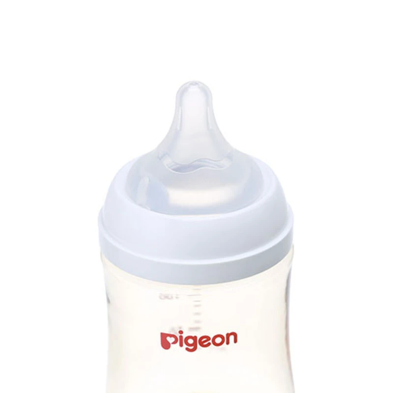 Pigeon PPSU Nursing Bottle With Peristaltic Plus SS Size Nipple 5oz/160ml (Random Color) 3 Pigeon PPSU Nursing Bottle With Peristaltic Plus SS Size Nipple 5oz/160ml (Random Color) - Image 3