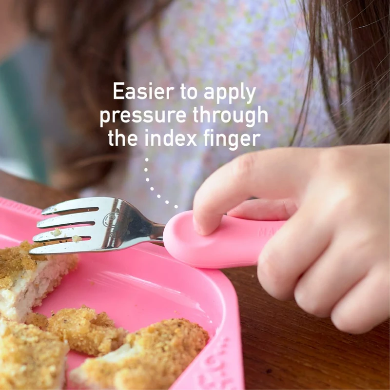 Marcus & Marcus Easy Grip Spoon & Fork Set - Pokey 1 Set 4 Marcus & Marcus Easy Grip Spoon & Fork Set - Pokey 1 Set - Image 4