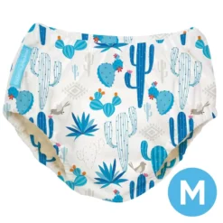 Charlie Banana 2-in-1 Swim Diaper & Training Pants Cactus Azul Medium 1pc