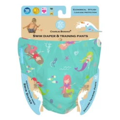 Charlie Banana 2-in-1 Swim Diaper & Training Pants Mermaid Jade Medium 1pc -Avène Store 960690 charlie banana 2 in 1 swim diaper and training pants mermaid jade medium 1pc 3 800Wx800H