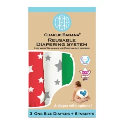 Charlie Banana Diaper One Size Hybrid AIO - Tuscany 3pcs + 6 Inserts -Avène Store 994830 charlie banana diaper one size hybrid aio tuscany 3pcs 6 inserts 3 800Wx800H